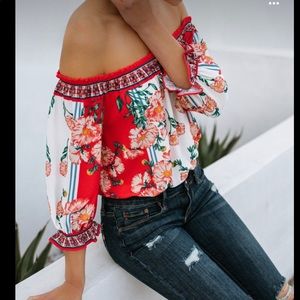 VICI Cancun cutie off the shoulder top